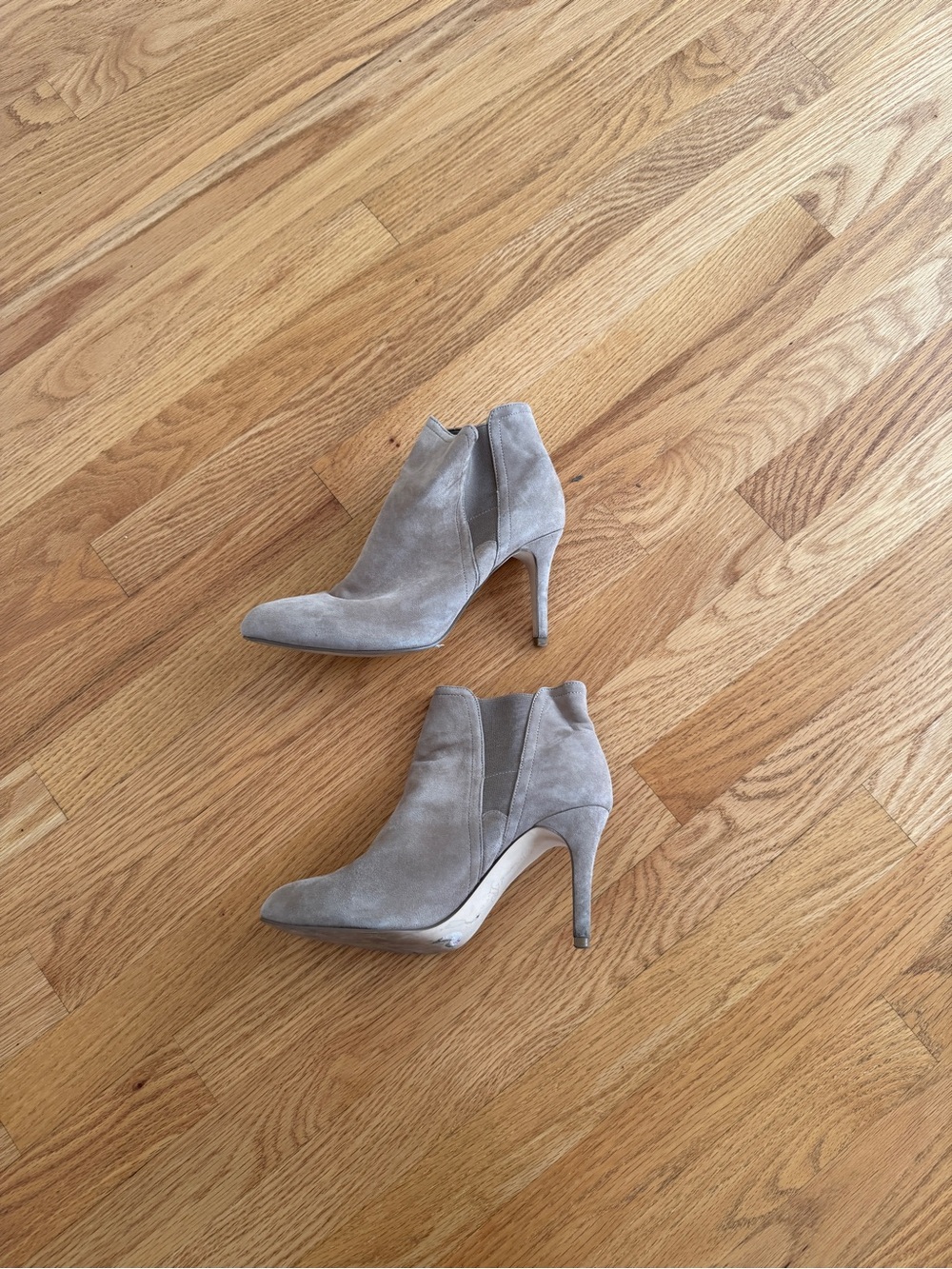 Suede ankle booties